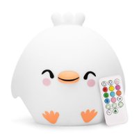 Lumipets LED Kids' Night Light Chick Lamp with Remote - White - Front_Zoom