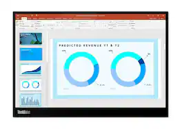 Lenovo - ThinkVision M14d 14" IPS LCD Monitor (USB-C) - Raven Black