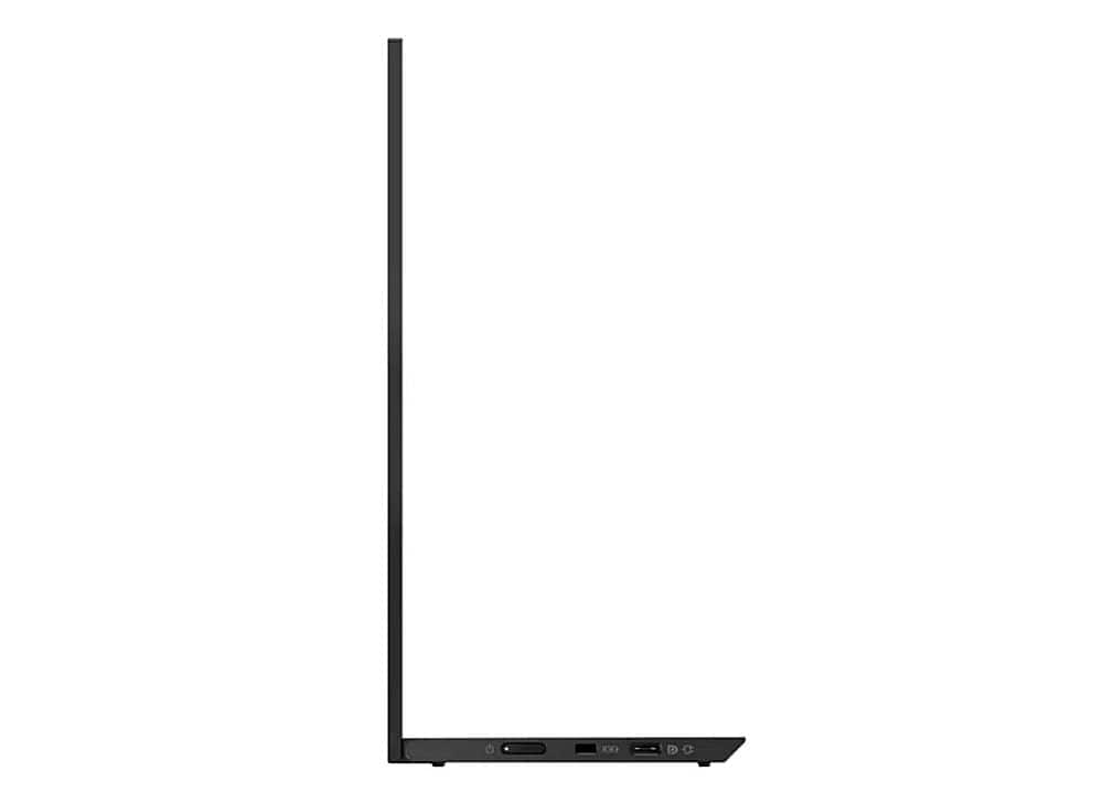 Alt View 14. Lenovo - ThinkVision M14d 14" IPS LCD Monitor (USB-C) - Raven Black.