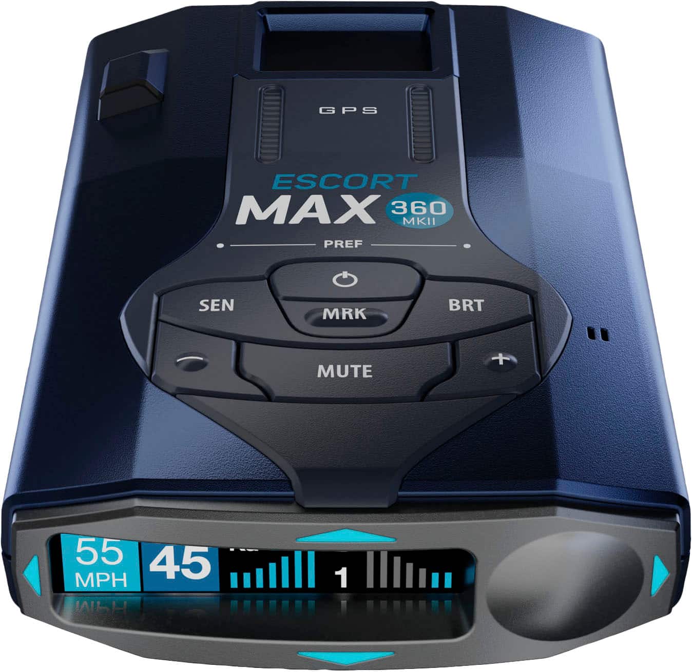 Front. Escort - MAX 360 MKII Radar and Laser Detector - Black.