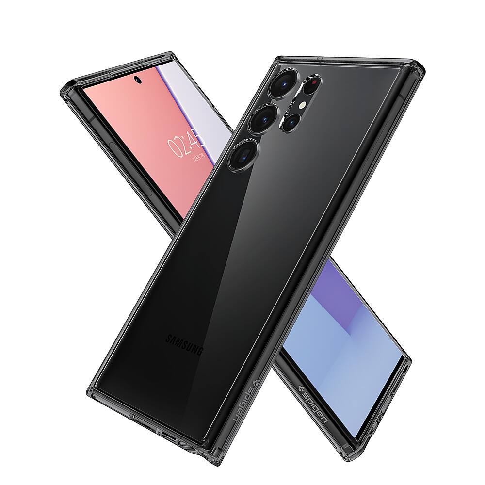 Alt View 12. Spigen - Crystal Hybrid Case for Samsung Galaxy S23 Ultra - Space Crystal.