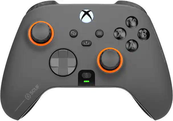 Front. SCUF - Instinct Pro Wireless Performance Controller for Xbox Series X|S, Xbox One, PC, and Mobile - Steel Gray.
