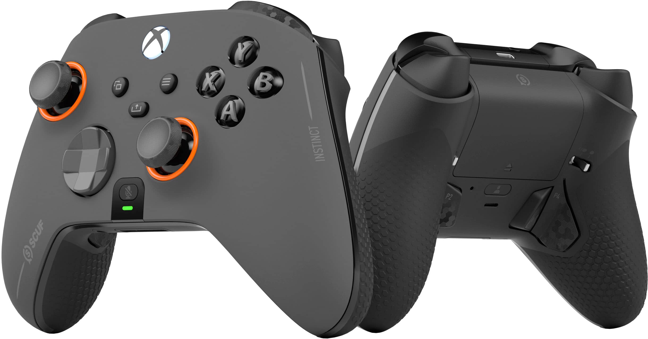 Alt View 11. SCUF - Instinct Pro Wireless Performance Controller for Xbox Series X|S, Xbox One, PC, and Mobile - Steel Gray.