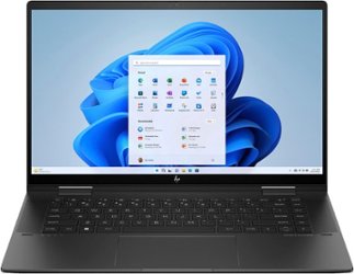 HP - Envy 2-in-1 15.6" Full HD Touch-Screen Laptop - AMD Ryzen 7 7730U - 16GB Memory - 512GB SSD - Nightfall Black - Front_Zoom
