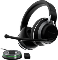 Turtle Beach - Stealth Pro Multiplatform Wireless Noise-Cancelling Gaming Headset for Xbox, PS5, PS4, Switch, and PC - Dual Batteries - Black - Front_Zoom