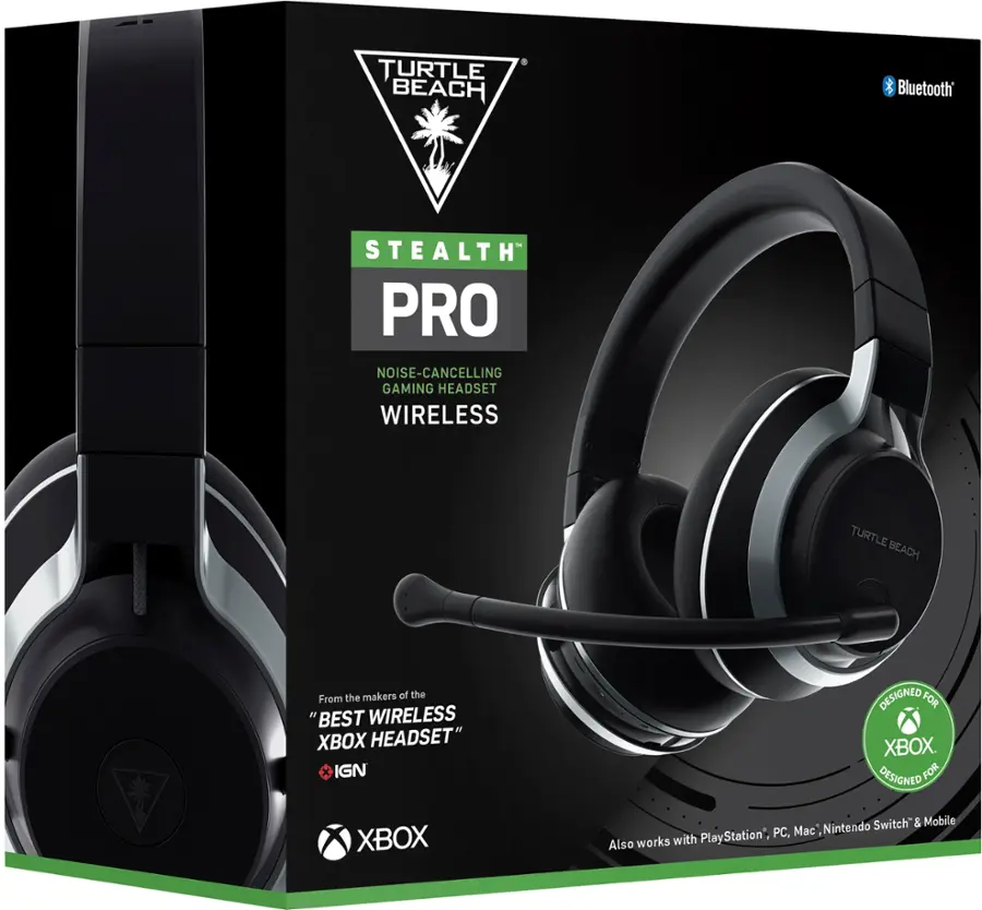 Alt View 25. Turtle Beach - Stealth Pro Xbox Edition Wireless Noise-Cancelling Gaming Headset for Xbox, PS5, PS4, Switch, and PC - Dual Batteries - Black.