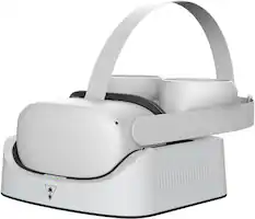 Front. Turtle Beach - Fuel Compact VR Charging Station for Meta Quest 2 - White/Gray.