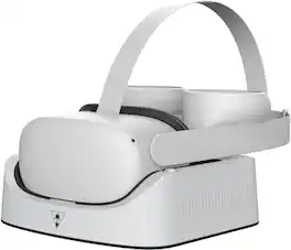Turtle Beach - Fuel Compact VR Charging Station for Meta Quest 2 - White/Gray