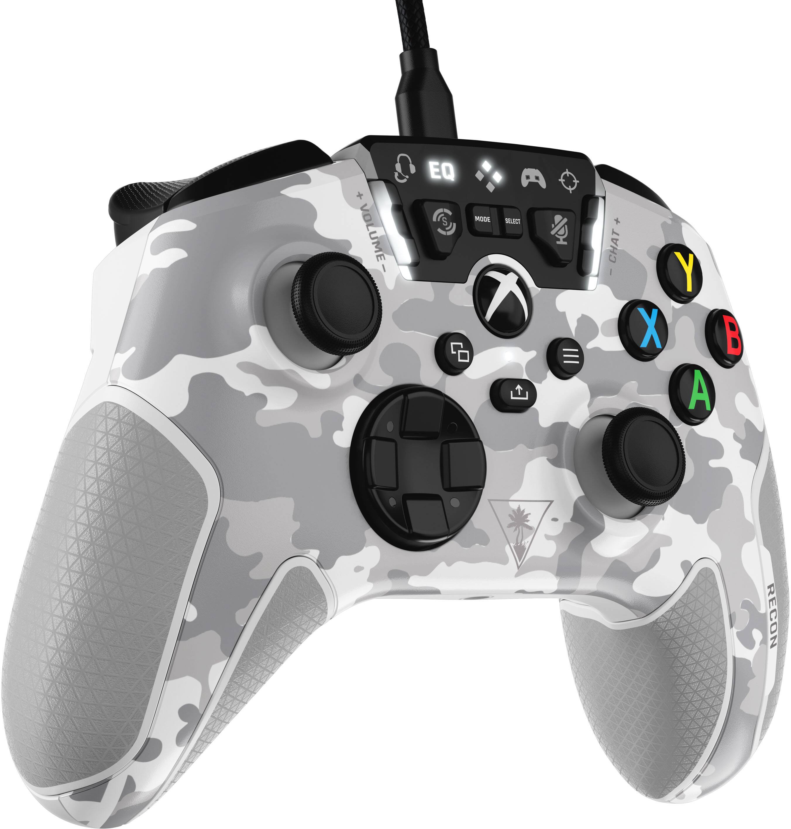 Left. Turtle Beach - Recon Controller Wired Controller for Xbox Series X, Xbox Series S, Xbox One & Windows PCs with Remappable Buttons - Arctic Camo.