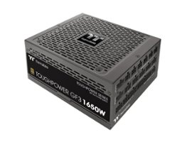 Thermaltake - Toughpower GF3 1650W 80 PLUS Gold PCIe Gen 5 ATX 3.0 Ready Fully Modular Power Supply - Black - Front_Zoom