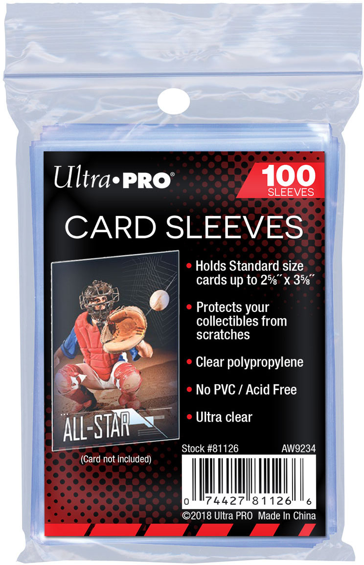 Ultra PRO 2-1/2 x 3-1/2 Soft Card Sleeves 100-Count Pack 81126 - Best Buy