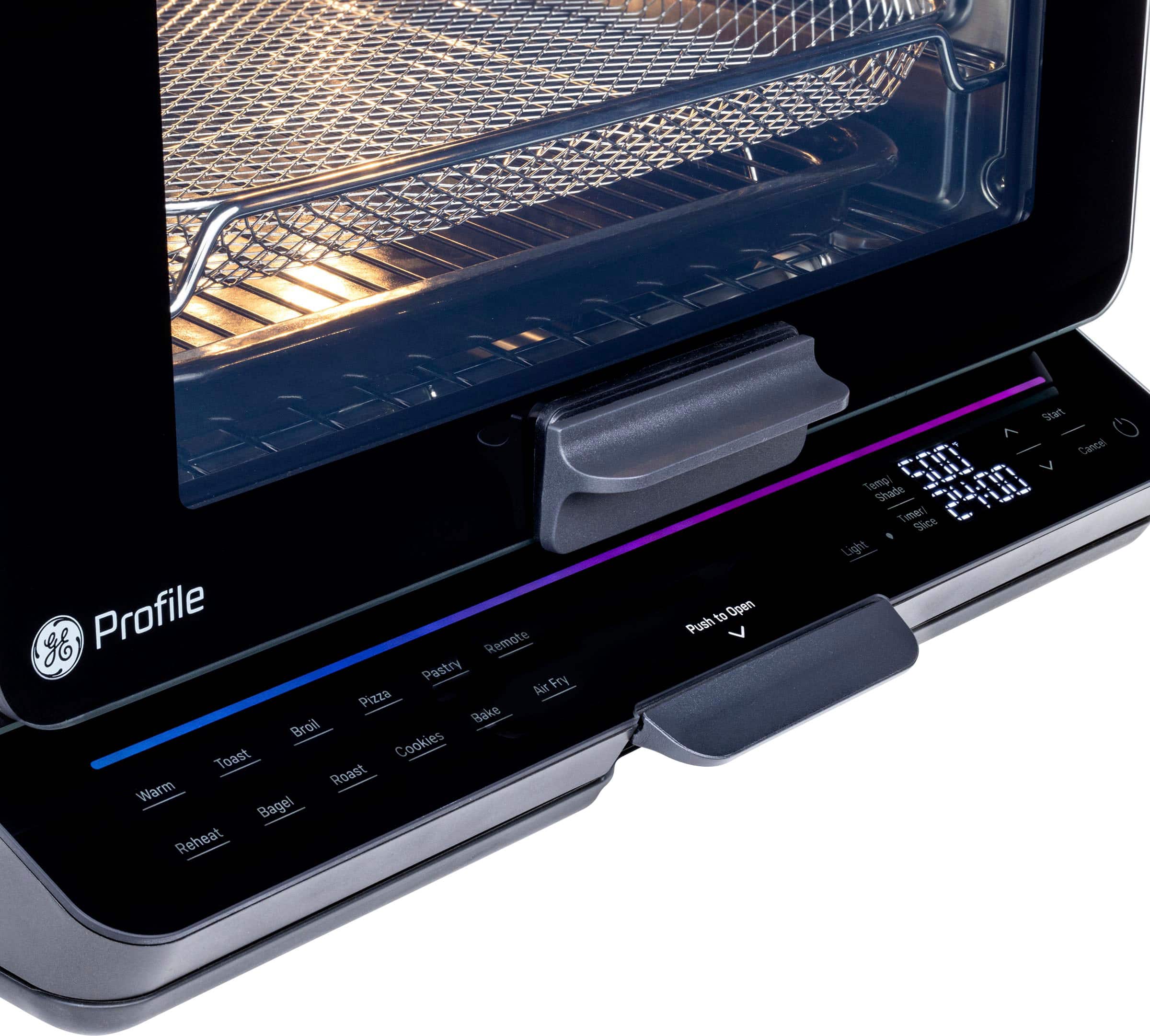 Alt View 12. GE Profile - Smart Oven with No Preheat, Air Fry and Built-in WiFi - Black.