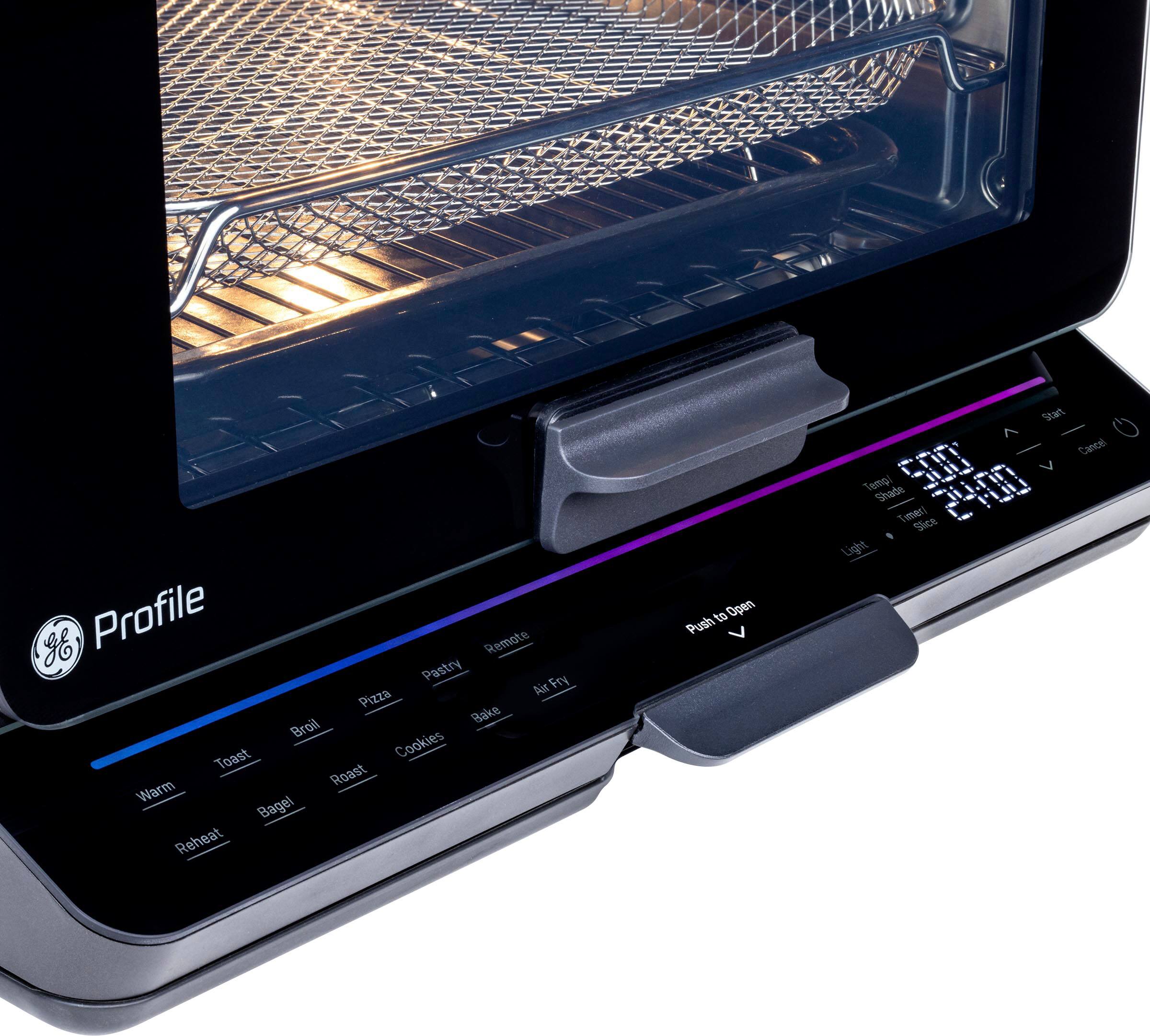 Alt View 12. GE Profile - Smart Oven with No Preheat, Air Fry and Built-in WiFi - Black.