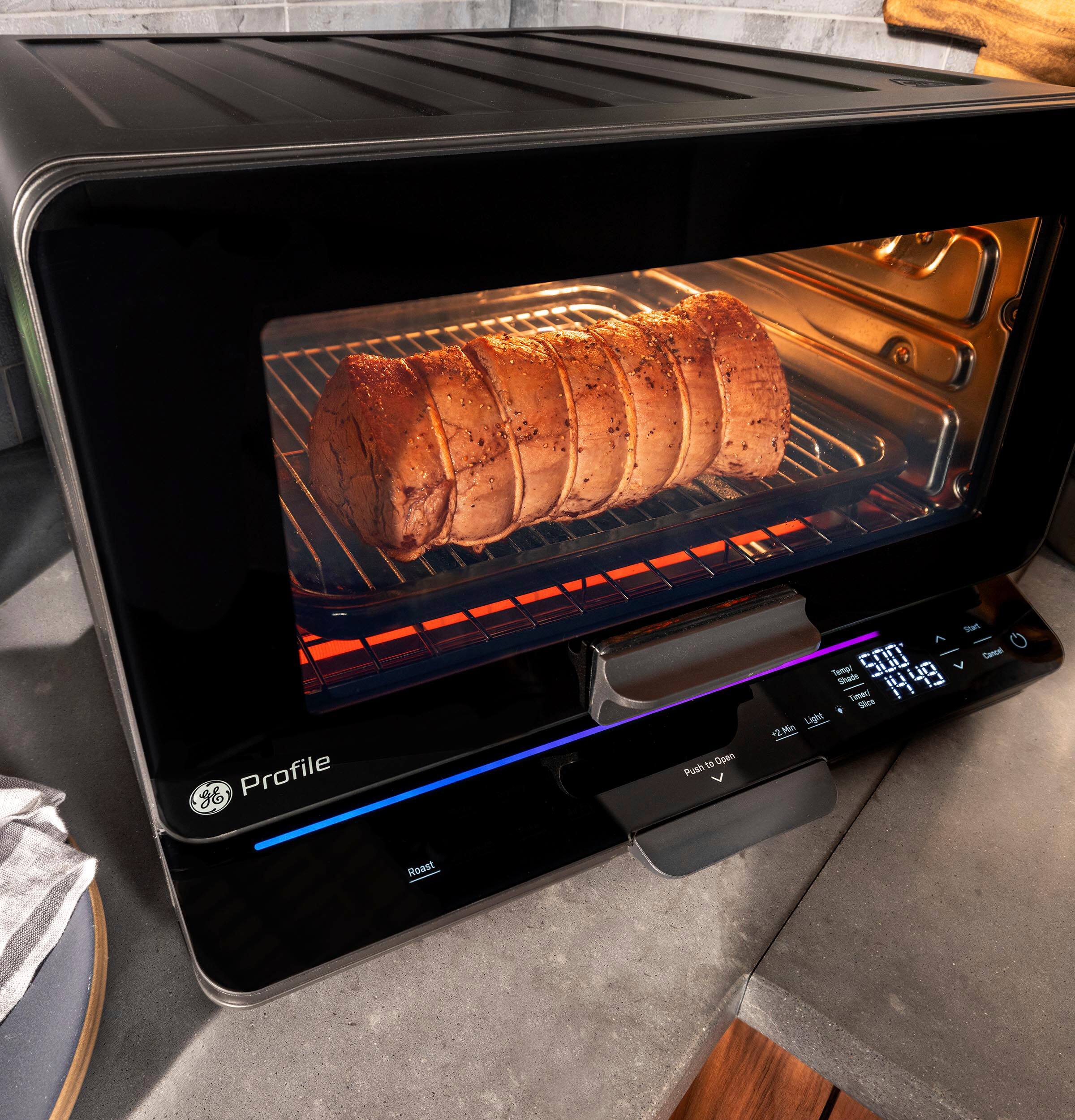 Alt View 17. GE Profile - Smart Oven with No Preheat, Air Fry and Built-in WiFi - Black.