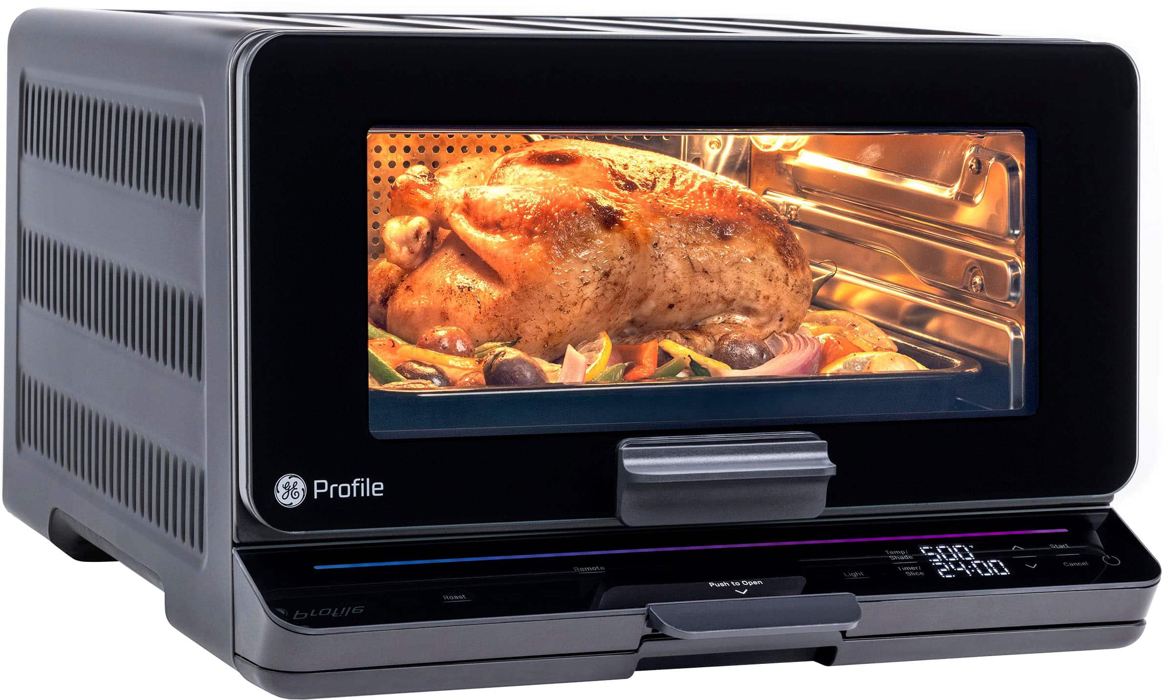 Alt View 11. GE Profile - Smart Oven with No Preheat, Air Fry and Built-in WiFi - Black.