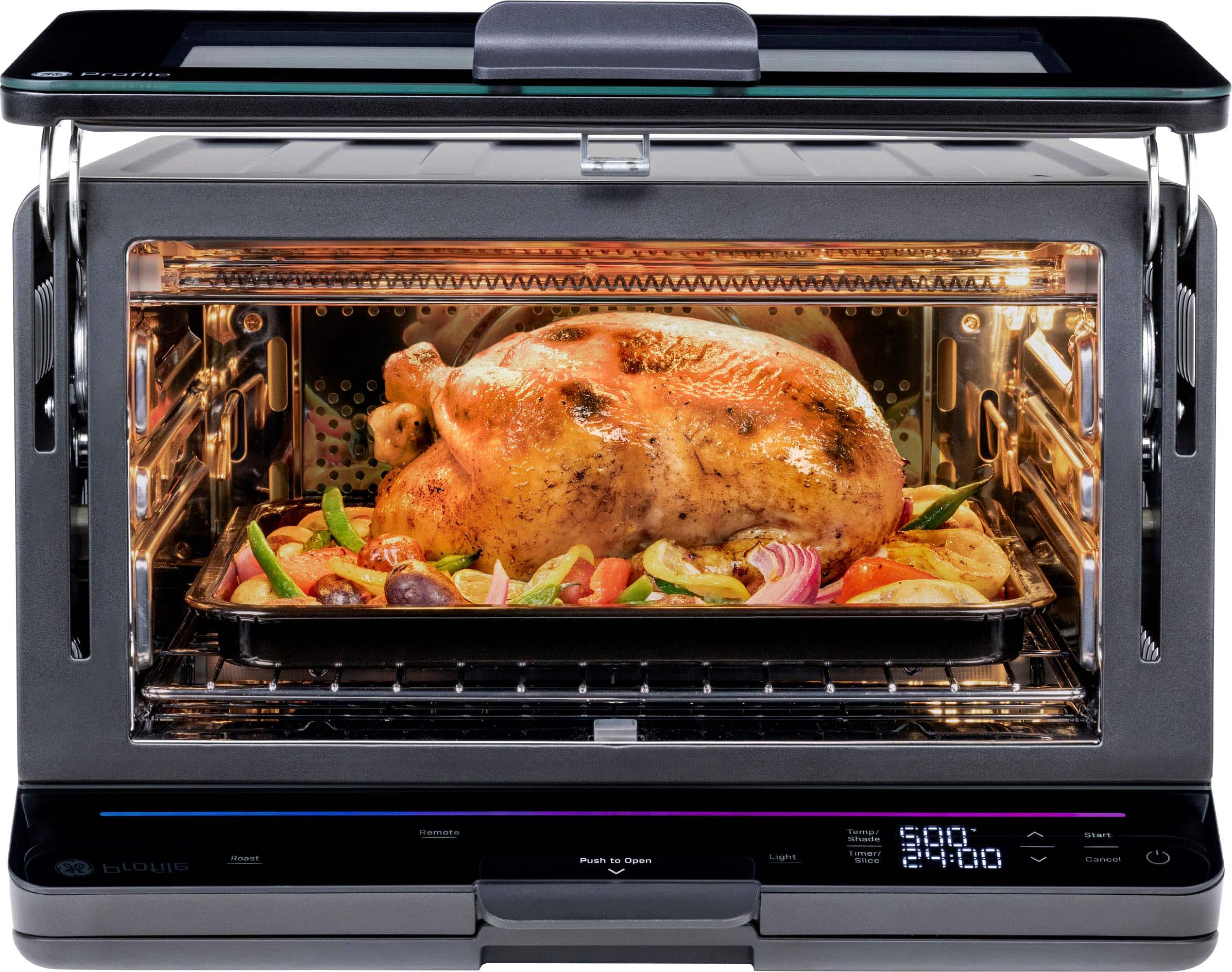 Accessories. GE Profile - Smart Oven with No Preheat, Air Fry and Built-in WiFi - Black.