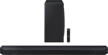Samsung - Q-series 5.1.2 ch Wireless Dolby Atmos Soundbar w/ Q Symphony - Black - Front_Zoom