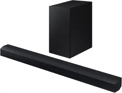 Samsung - HW-C450 2.1 Channel B-Series Soundbar with Wireless Subwoofer, DTS Virtual: X - Titan Black