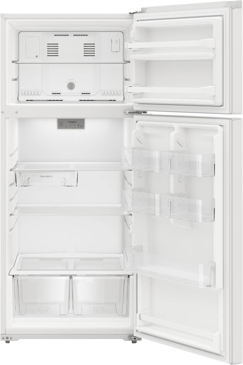 Alt View 1. Whirlpool - 16.3 Cu. Ft. Top-Freezer Refrigerator - White.