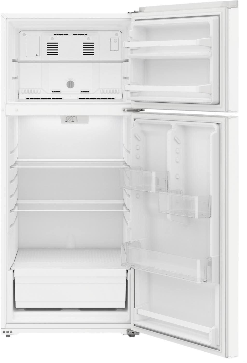 Alt View 2. Amana - 16.4 Cu. Ft. Top-Freezer Refrigerator - White.