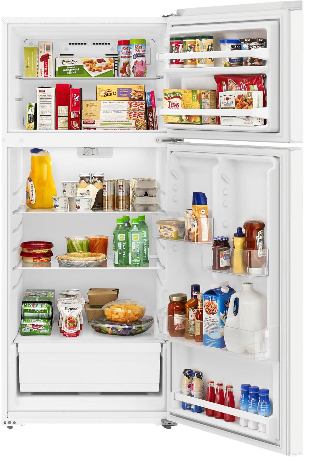 Alt View 1. Amana - 16.4 Cu. Ft. Top-Freezer Refrigerator - White.
