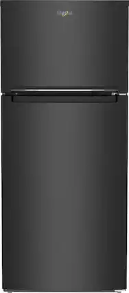 Front. Whirlpool - 16.3 Cu. Ft. Top-Freezer Refrigerator - Black.