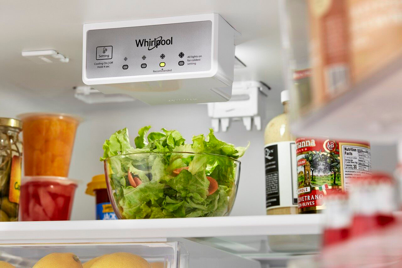 Whirlpool 16.3 Cu. Ft. Top-Freezer Refrigerator Black WRTX5028PB - Best Buy