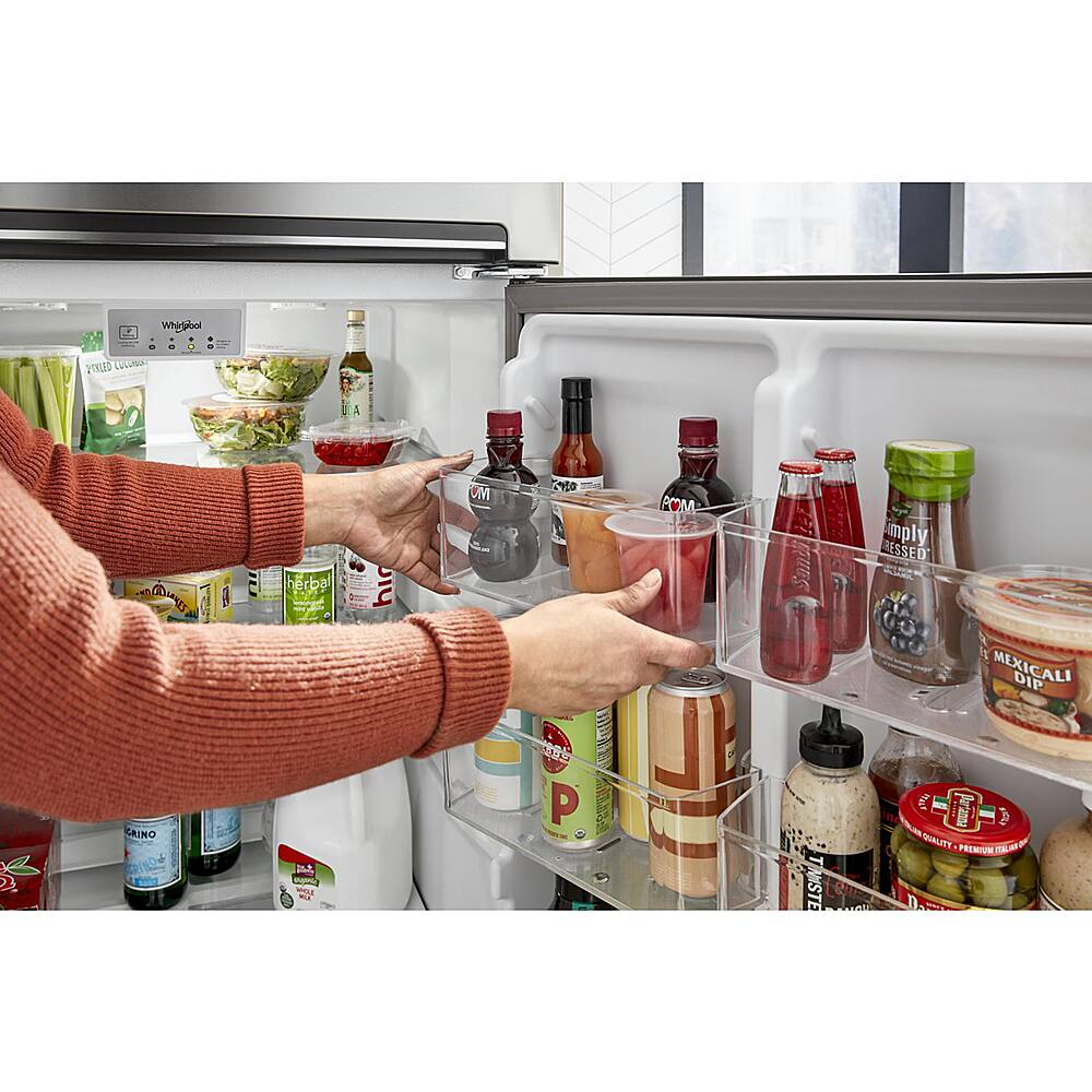 Alt View 14. Whirlpool - 16.3 Cu. Ft. Top-Freezer Refrigerator - Black.