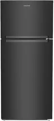 Front. Amana - 16.4 Cu. Ft. Top-Freezer Refrigerator - Black.