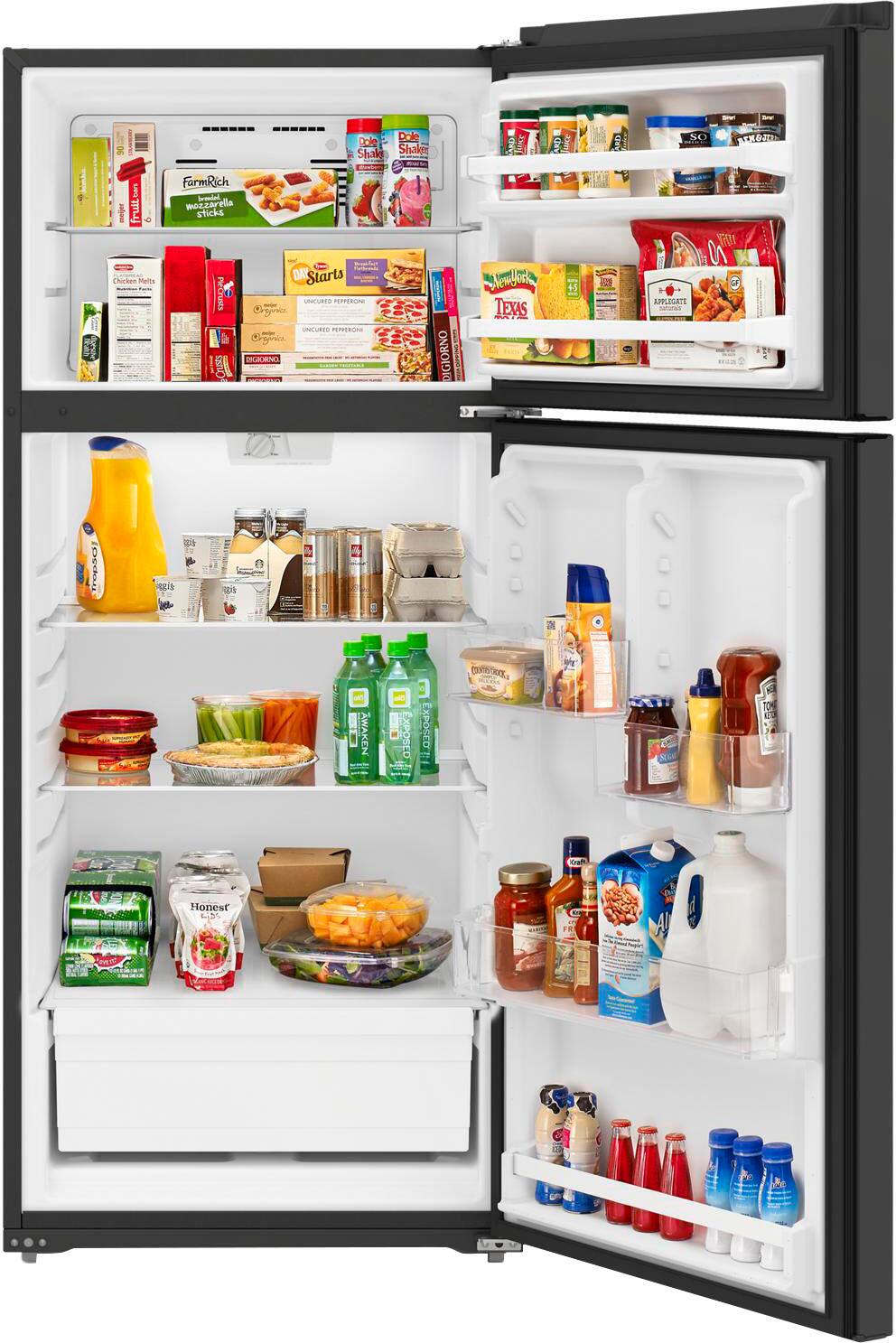 Alt View 1. Amana - 16.4 Cu. Ft. Top-Freezer Refrigerator - Black.