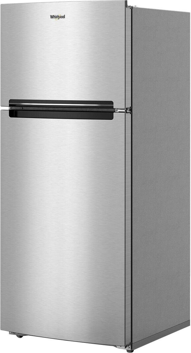 Left. Whirlpool - 16.3 Cu. Ft. Top-Freezer Refrigerator - Stainless Steel.