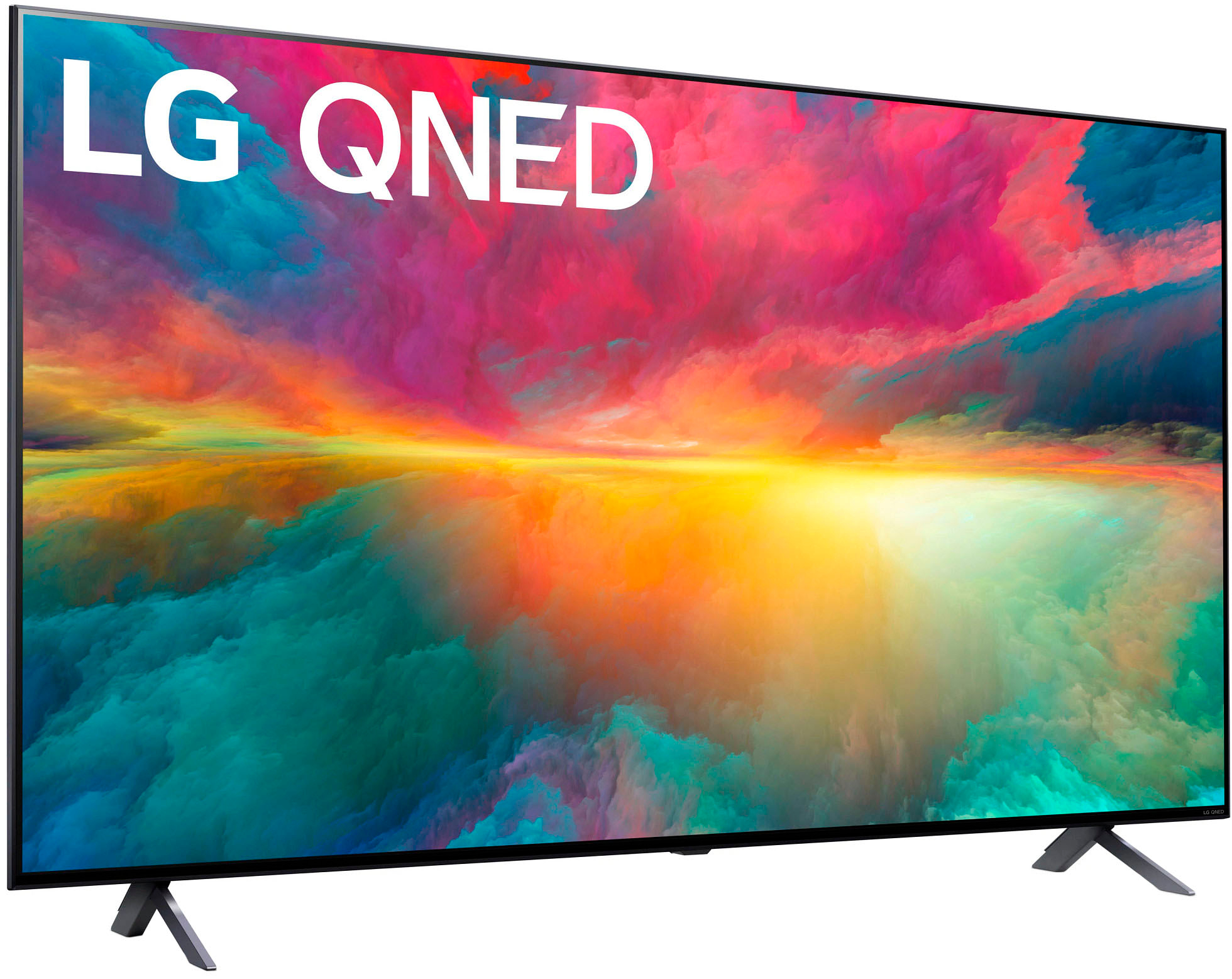Back View: LG 75 inch Class 4K UHD QNED Web OS Smart TV with HDR 75 Series (75QNED75URA)