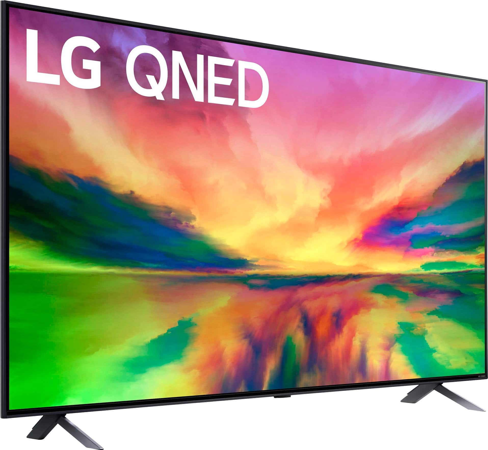 Left. LG - 65" Class 80 Series QNED 4K UHD Smart webOS TV - Dark Steel Silver.