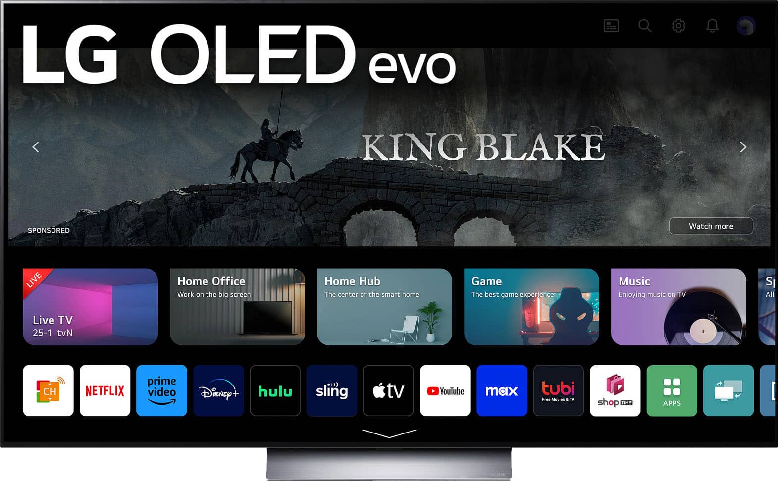 Angle. LG - 65" Class C3 Series OLED evo 4K UHD Smart webOS TV.