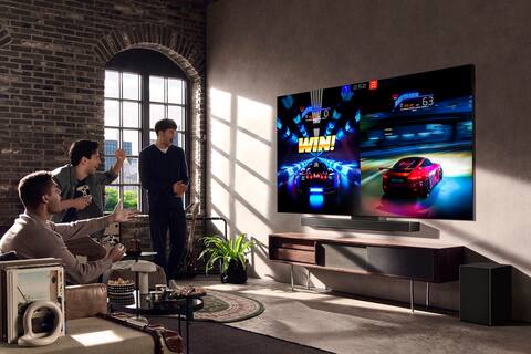 Supporto A Parete Ultra Sottile Per TV LG OLED77C3PUA - Inclinabile 12°, Profilo 4,3 Cm, Acciaio, Fino A 74,8 Kg