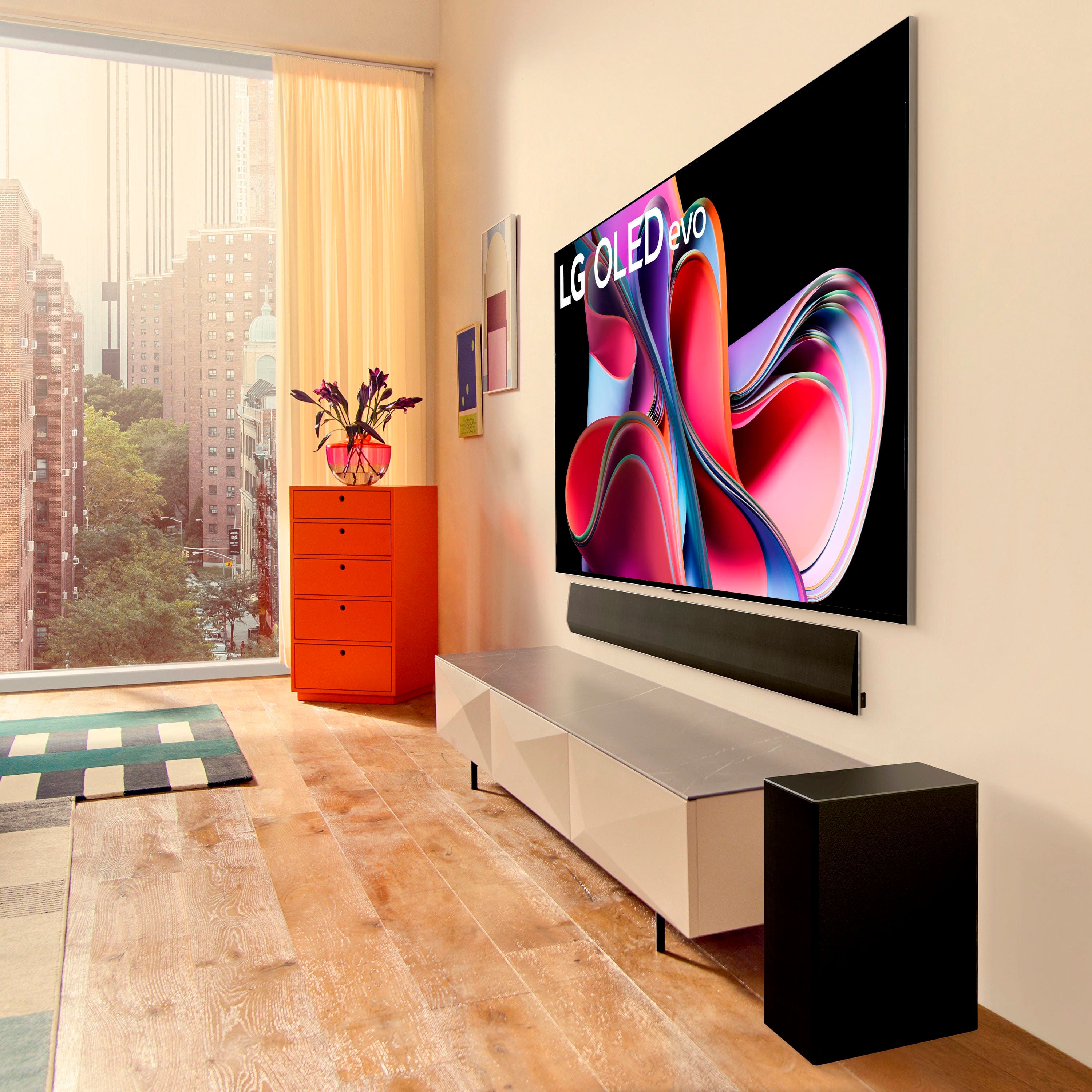 Alt View 24. LG - 83" Class G3 Series OLED evo 4K UHD Smart webOS TV with One Wall Design.