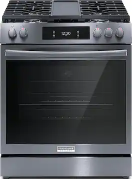 Frigidaire - Gallery 6.1 Cu. Ft. Slide-In Gas Total Convection Range with No Preheat and Air Fry - Black