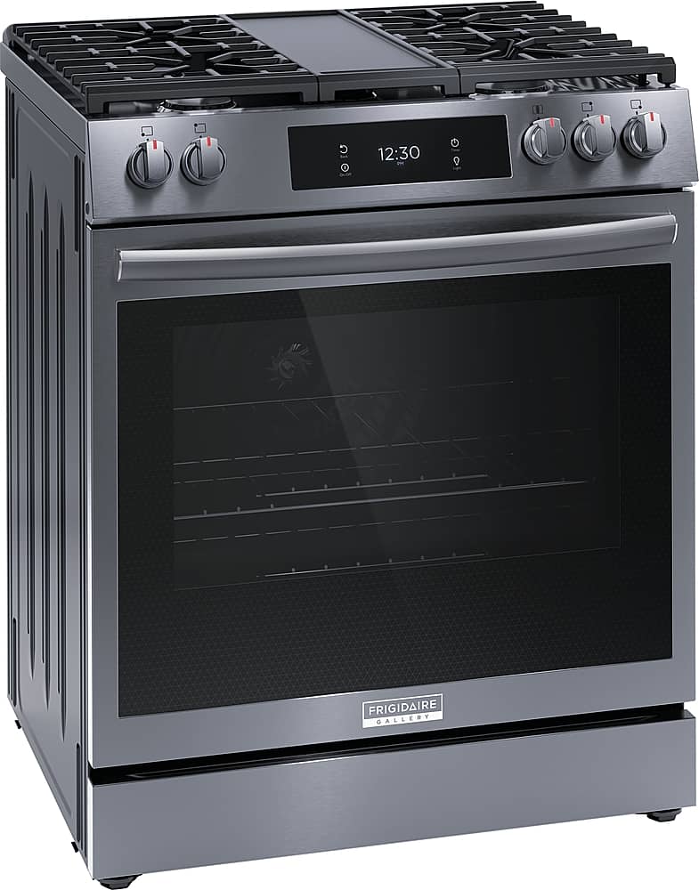 Alt View 11. Frigidaire - Gallery 6.1 Cu. Ft. Freestanding Oven Gas Total Convection Range - Black.