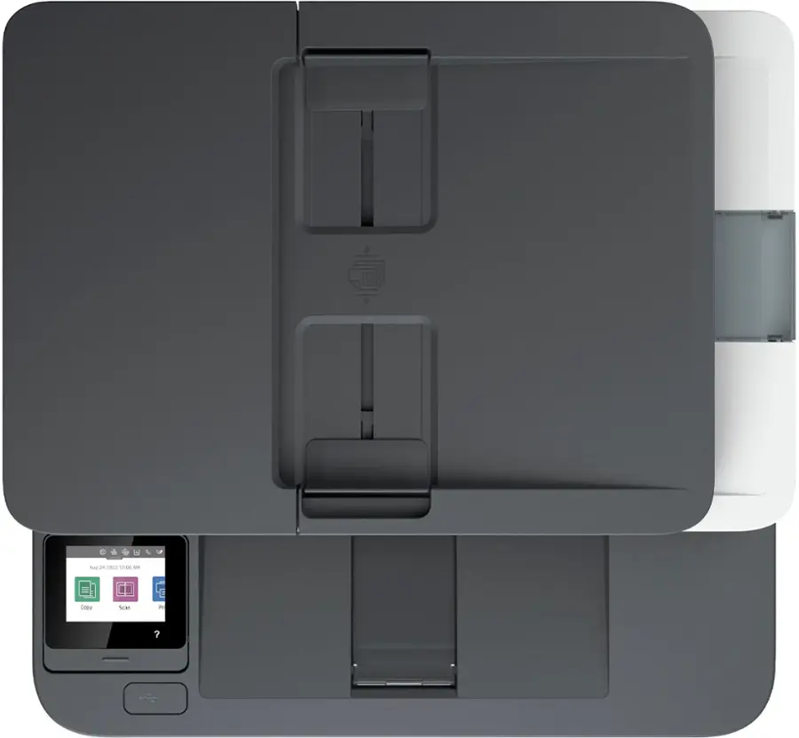 Alt View 16. HP - LaserJet Pro MFP 3101fdw Wireless Black-and-White All-in-One Laser Printer - White.