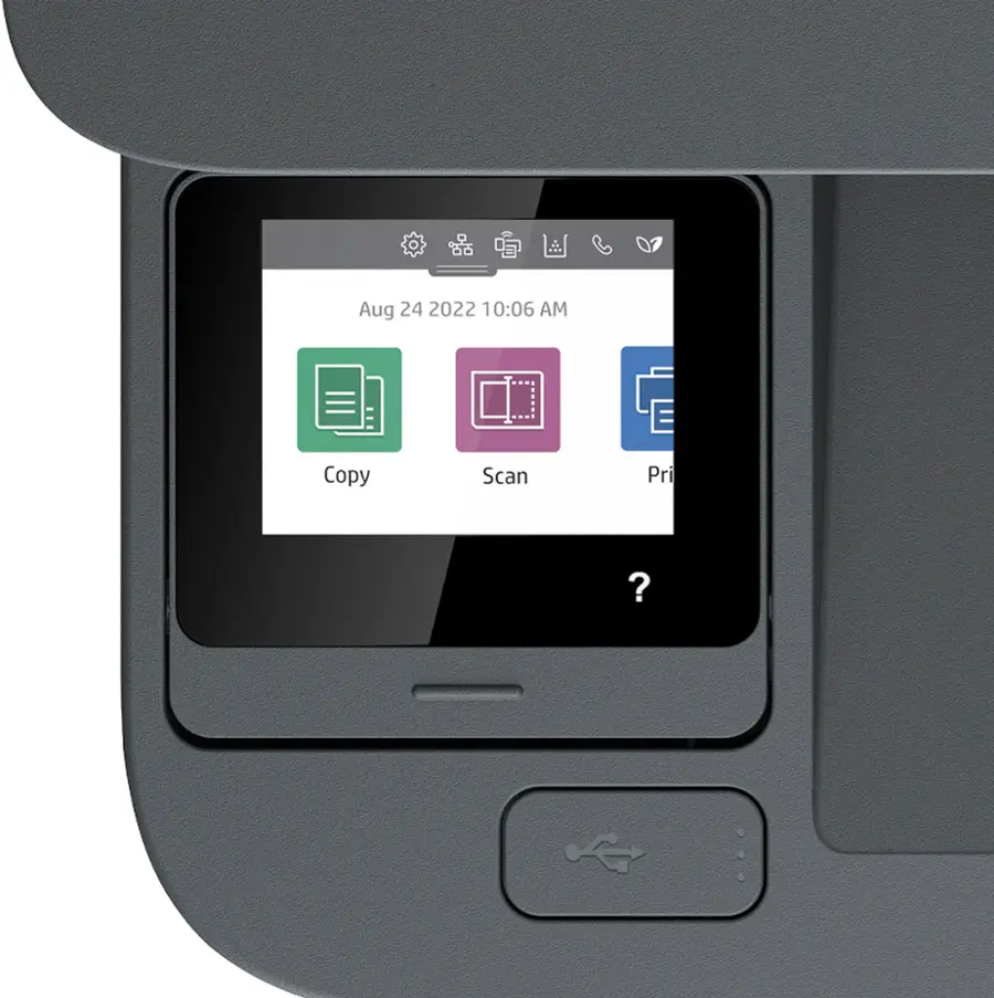 Alt View 17. HP - LaserJet Pro MFP 3101fdw Wireless Black-and-White All-in-One Laser Printer - White.