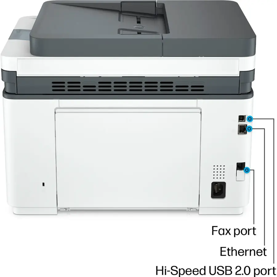 Alt View 15. HP - LaserJet Pro MFP 3101fdw Wireless Black-and-White All-in-One Laser Printer - White.
