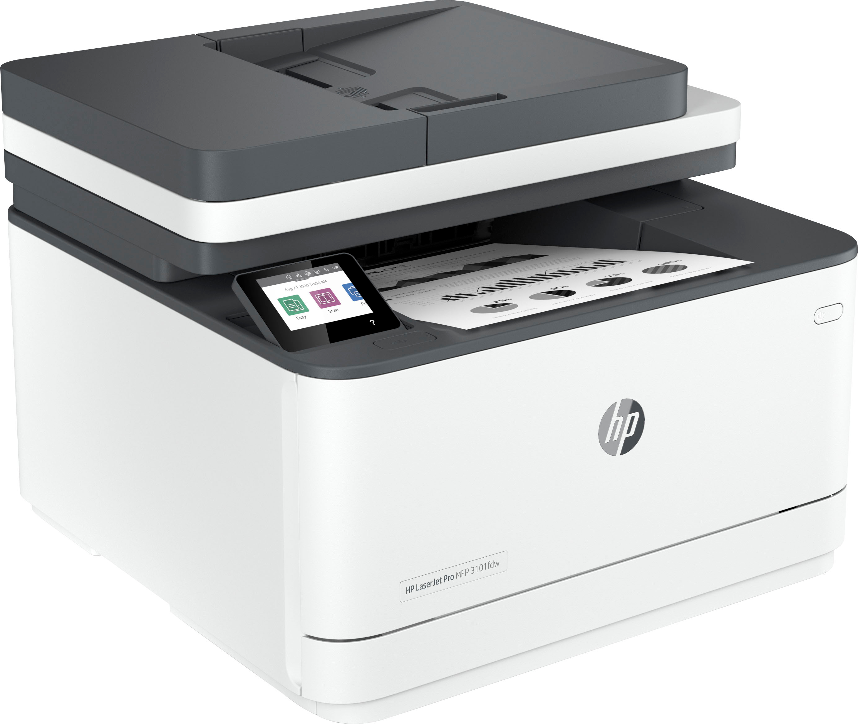 HP LaserJet Pro MFP 4101fdw Wireless Black-and-White All-in-One Laser  Printer White HP LaserJet Pro MFP 4101fdw - Best Buy