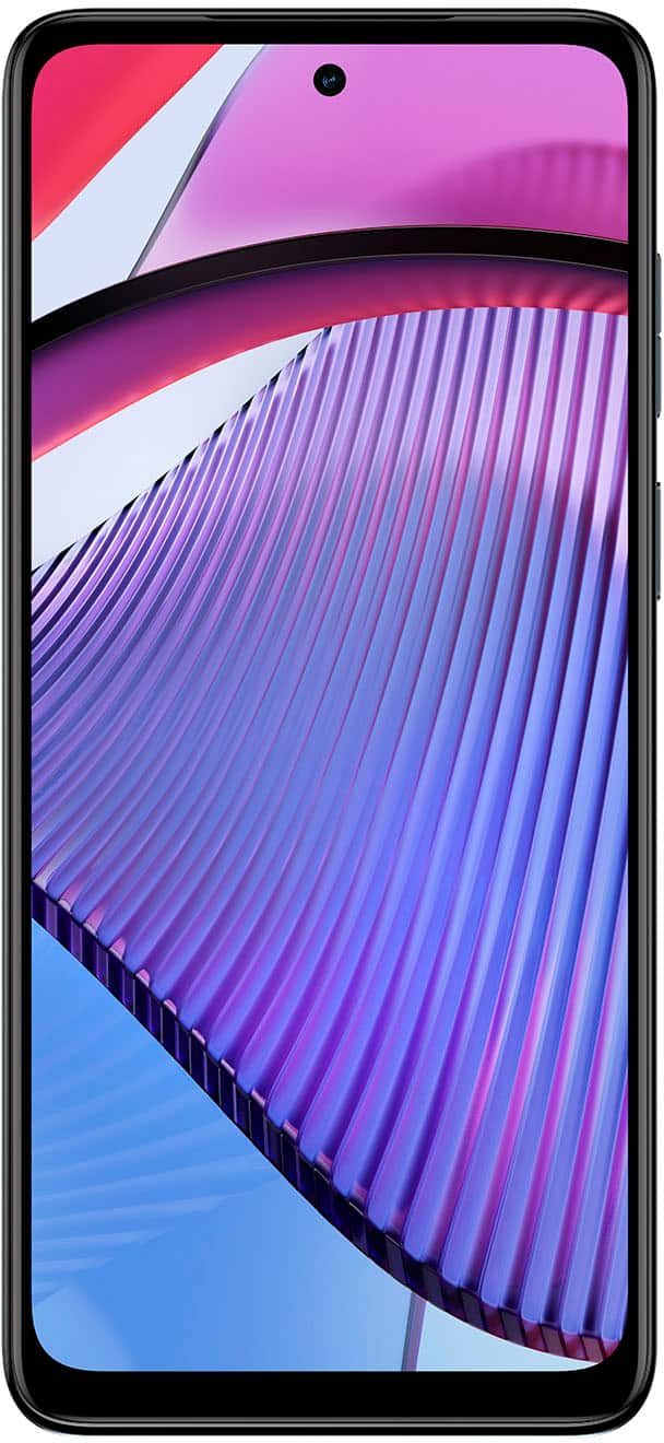 Angle. Motorola - Moto G Power 5G 2023 256GB (Unlocked) - Mineral Black.