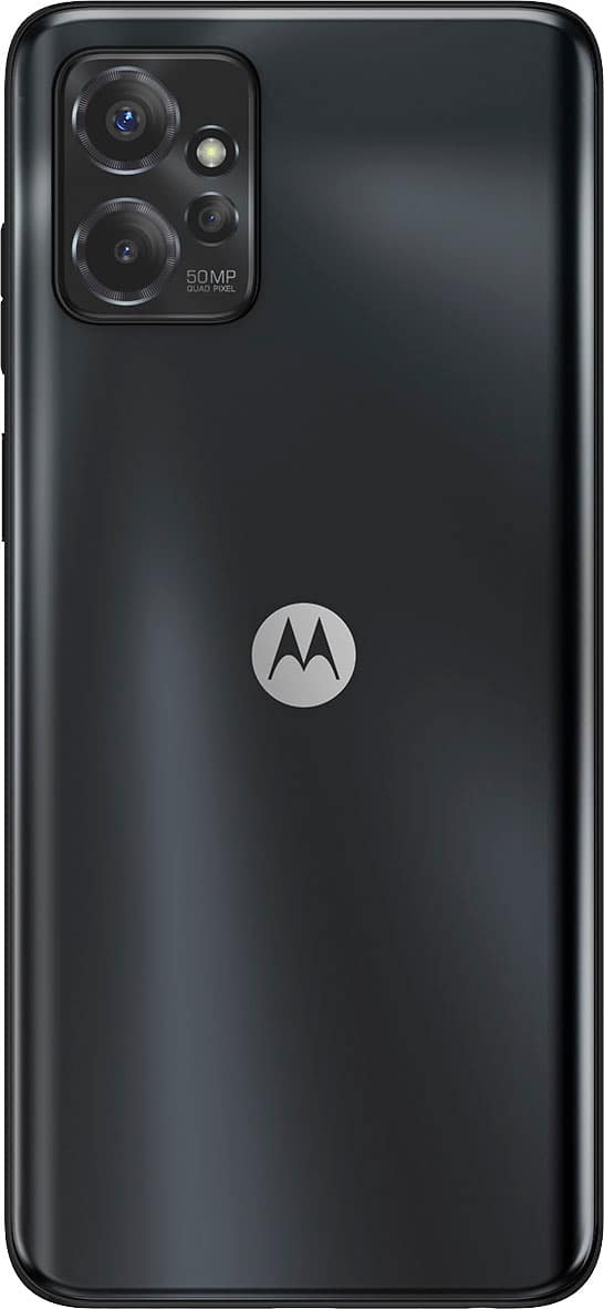 Left. Motorola - Moto G Power 5G 2023 256GB (Unlocked) - Mineral Black.