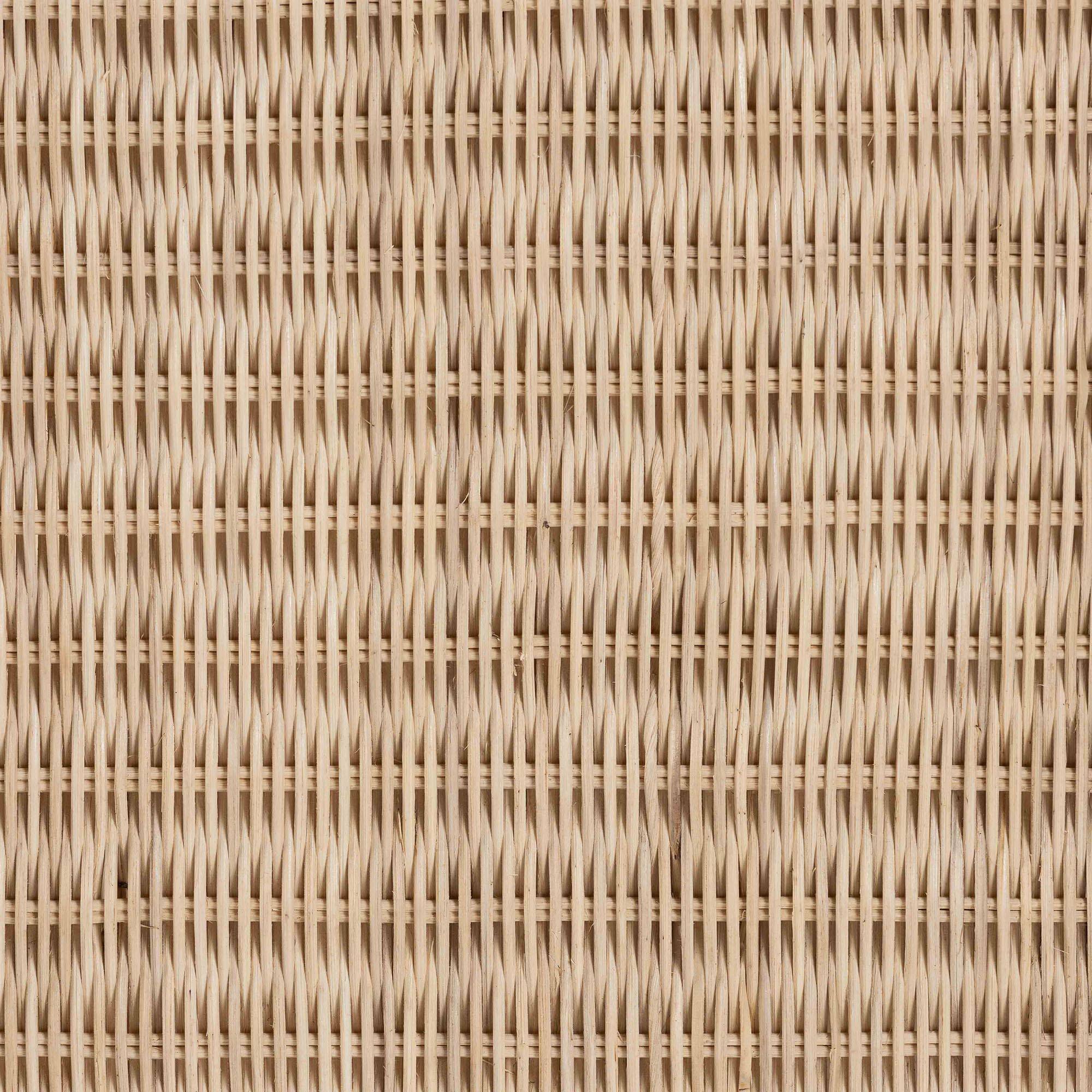 Alt View 4. bali & pari - Lanica Japandi Sun Bleached Rattan 2-Drawer Console Table - Pale Brown.