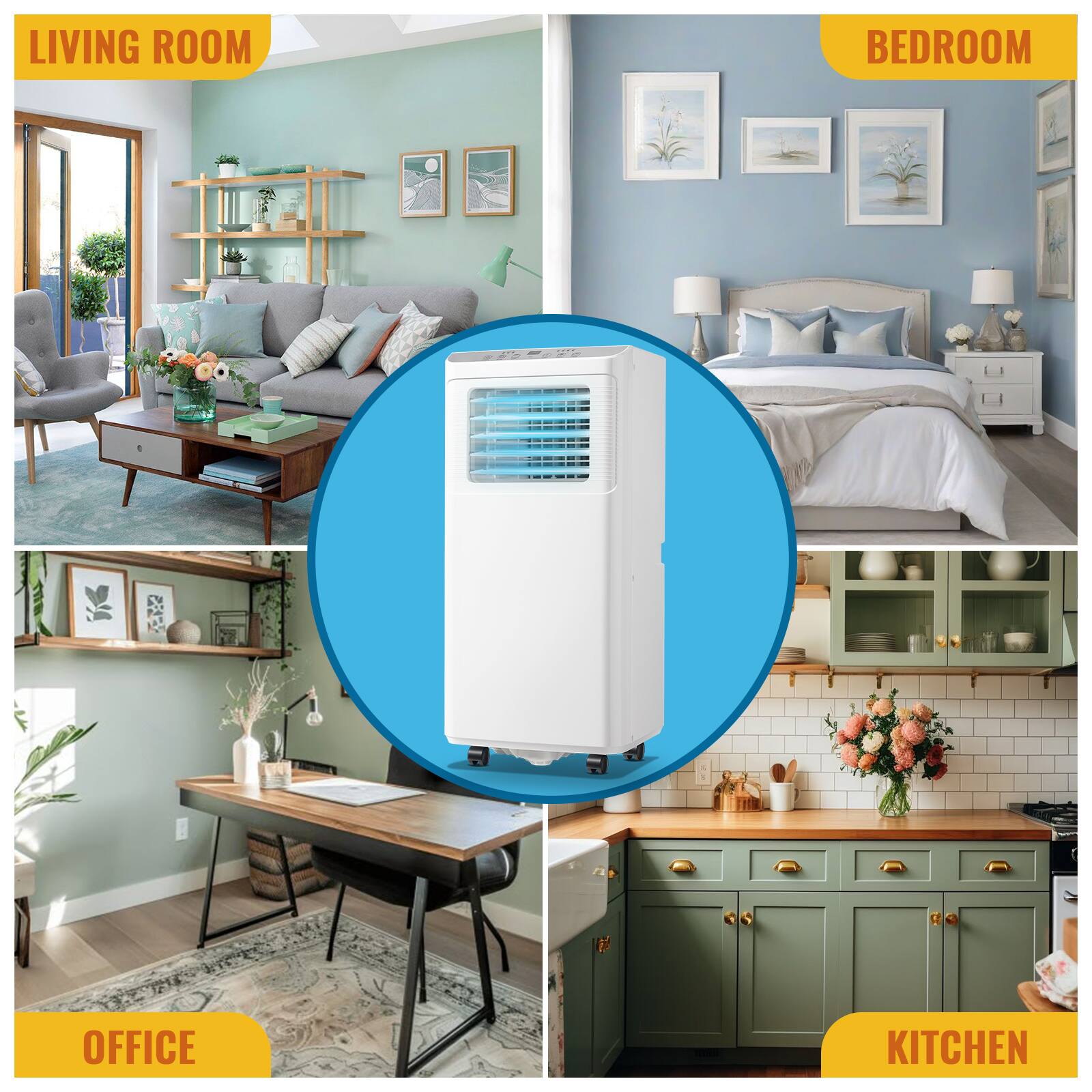 LIVING ROOM  
BEDROOM  
OFFICE  
KITCHEN