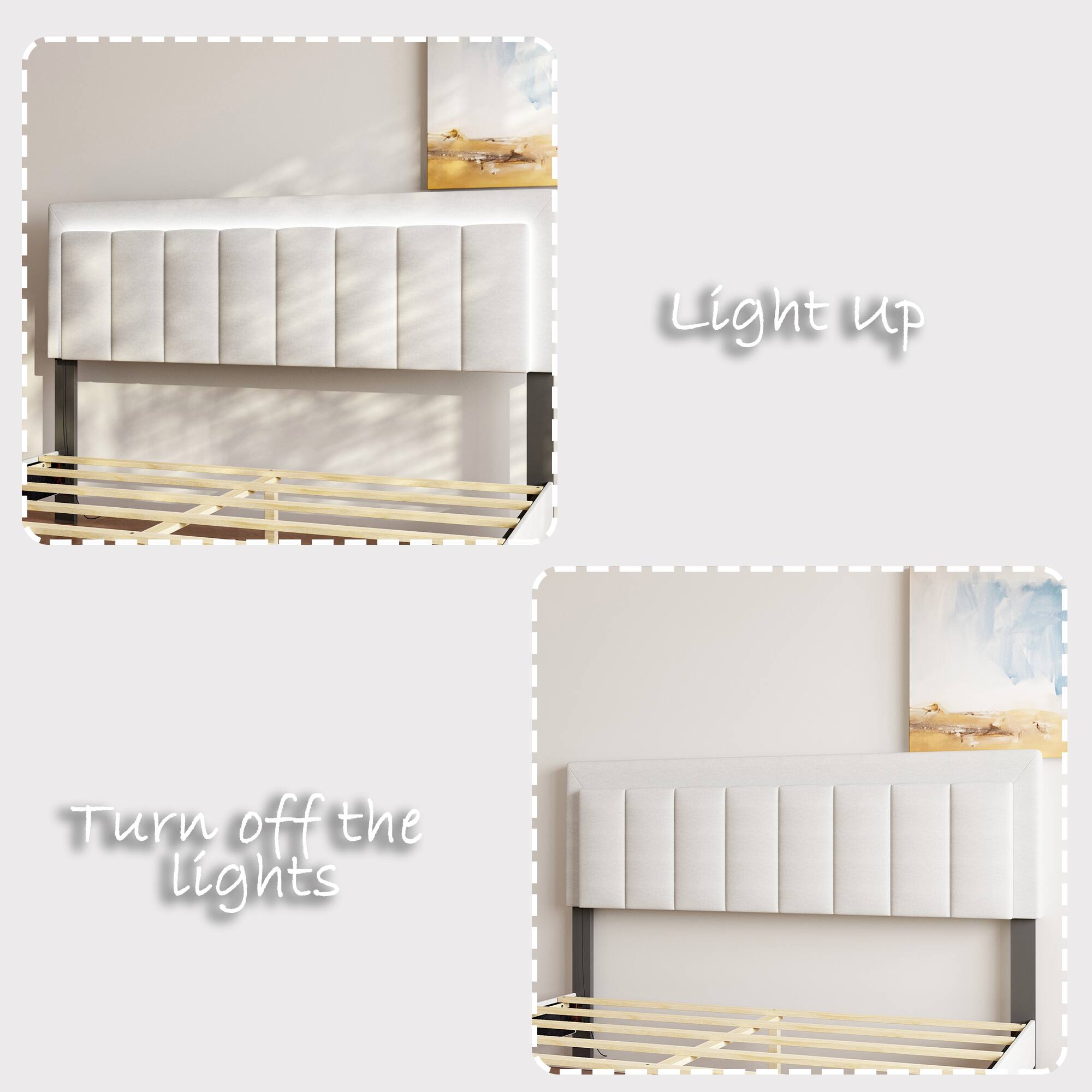 Light up
Turn off the lights