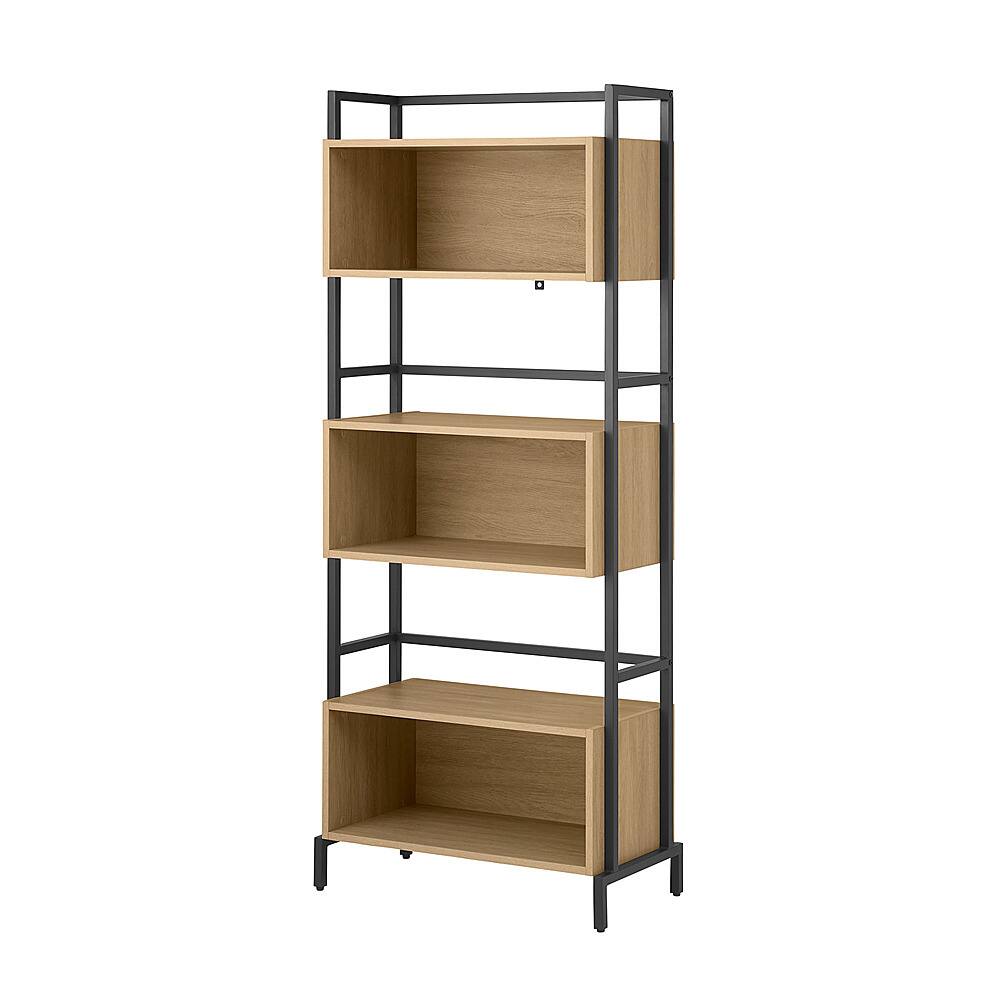 Best Buy Walker Edison Modern OpenCubby Bookshelf Coastal Oak BBORH8GCO