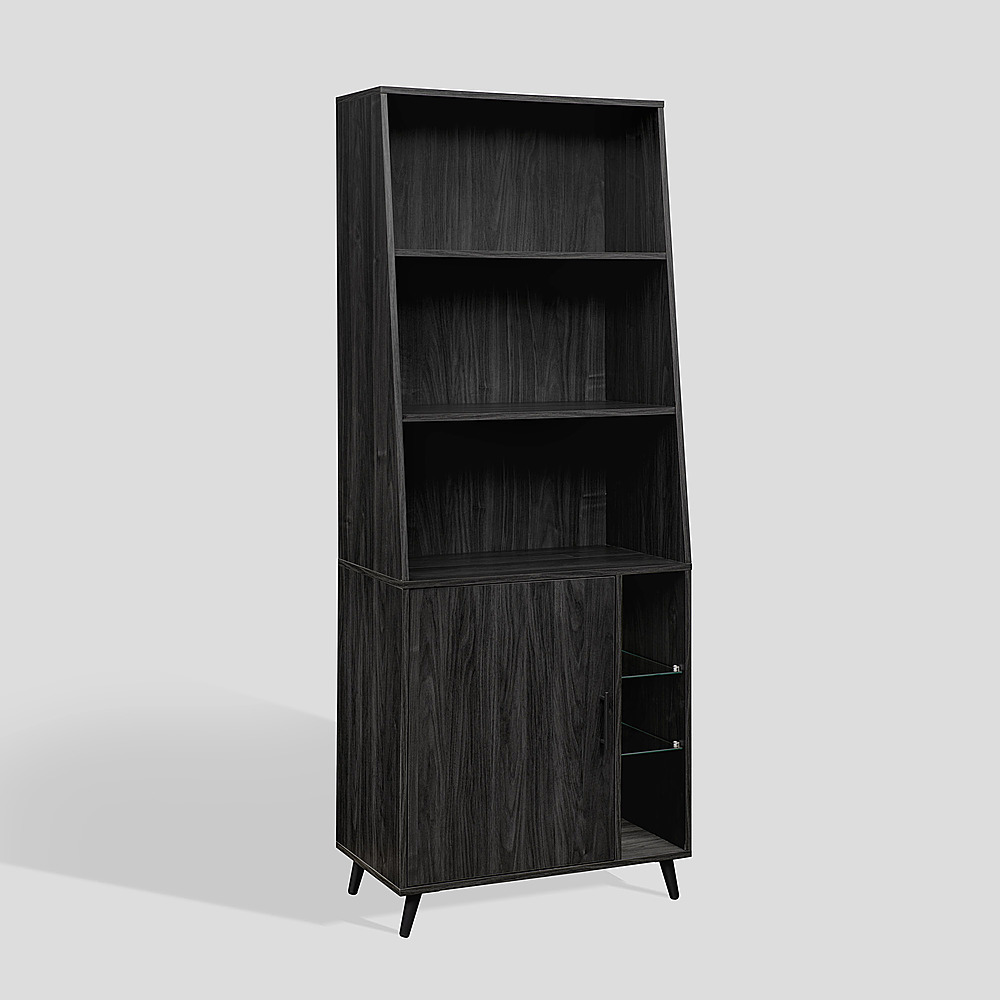 Walker Edison Mid-Century Modern Bookcase Graphite BBORH1GGR - Best Buy