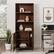 Alt View 16. Walker Edison - Mid-Century Modern Bookcase - Dark Walnut.
